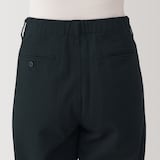 婦人　ムラ糸　チノタックワイドパンツ　股下長め