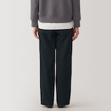 婦人　ムラ糸　チノタックワイドパンツ　股下長め