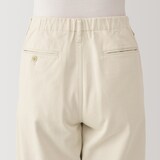 婦人　ムラ糸　チノタックワイドパンツ　股下長め