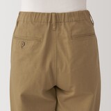 婦人　ムラ糸　チノタックワイドパンツ　股下長め