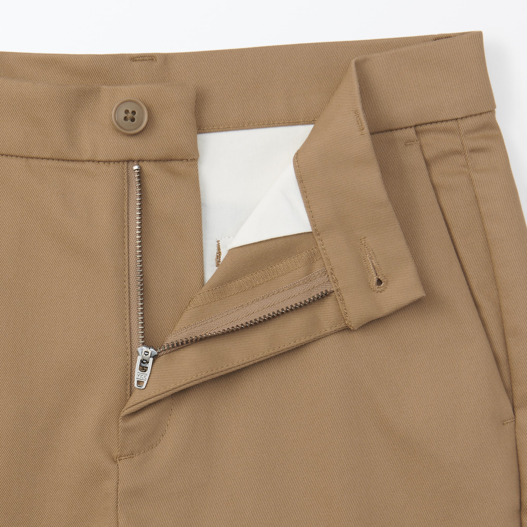 婦人　ストレッチチノ　スリムテーパードパンツ　股下長め