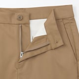 婦人　ストレッチチノ　スリムテーパードパンツ　股下長め