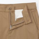 婦人　ストレッチチノ　スリムテーパードパンツ　股下長め