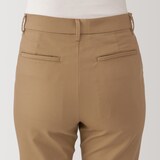 婦人　ストレッチチノ　スリムテーパードパンツ　股下長め