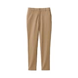 婦人　ストレッチチノ　スリムテーパードパンツ　股下長め