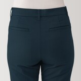 婦人　ストレッチチノ　スリムテーパードパンツ　股下長め