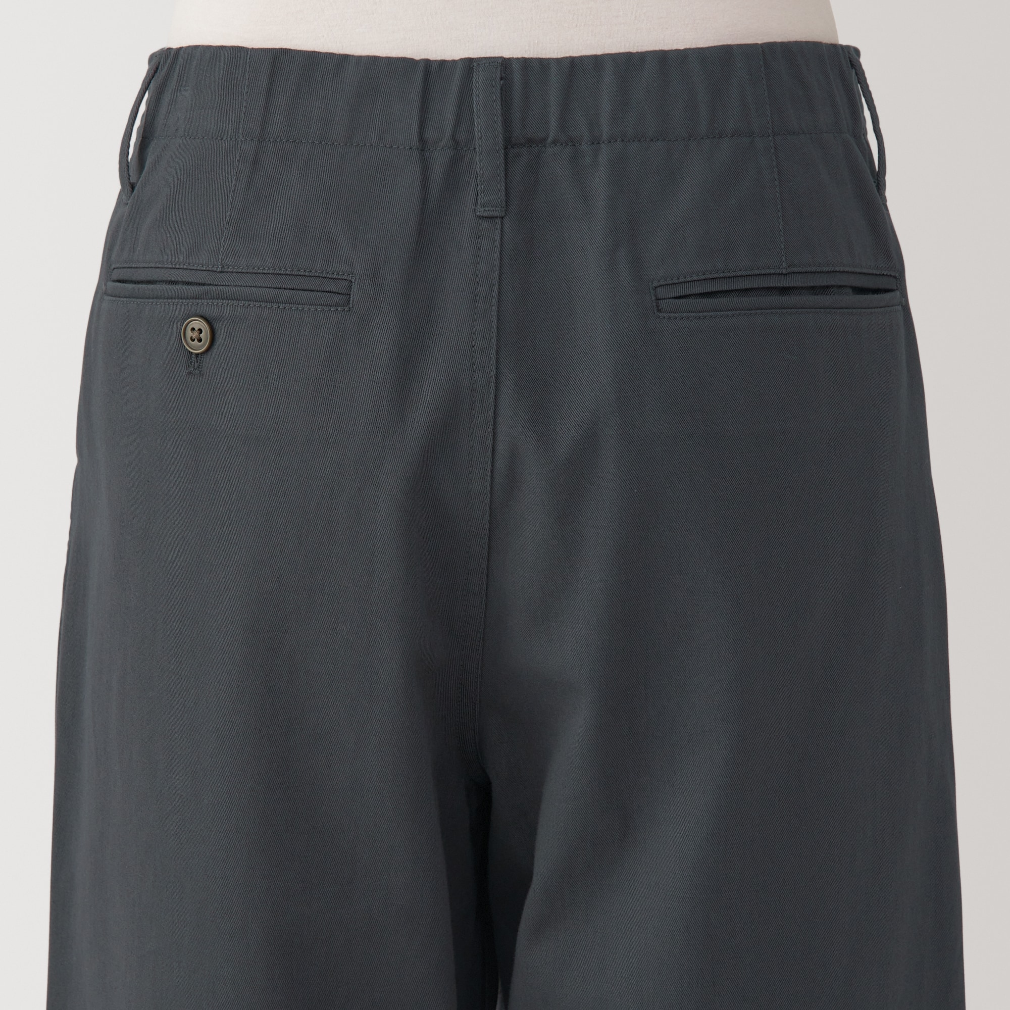 婦人　ムラ糸　チノタックワイドパンツ　股下短め（ＯＳ）