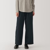 婦人　ムラ糸　チノタックワイドパンツ　股下短め（ＯＳ）