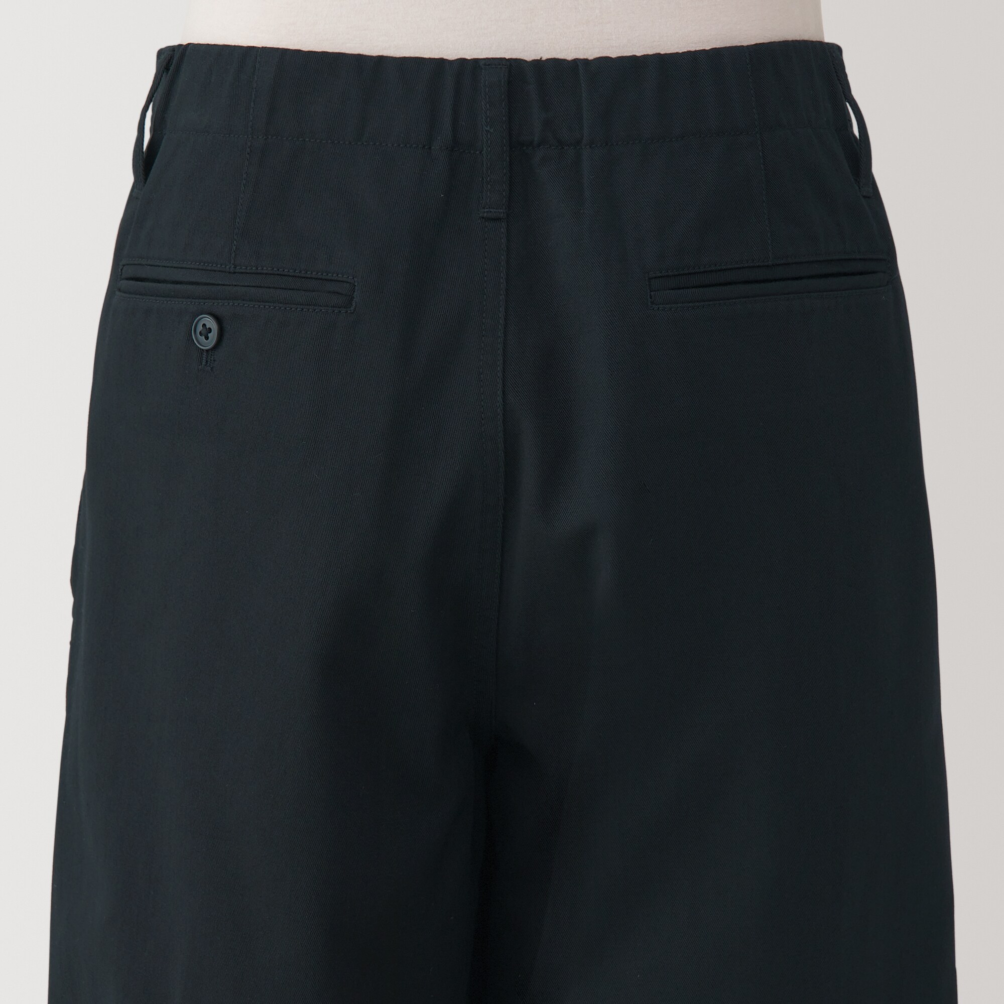 婦人　ムラ糸　チノタックワイドパンツ　股下短め（ＯＳ）