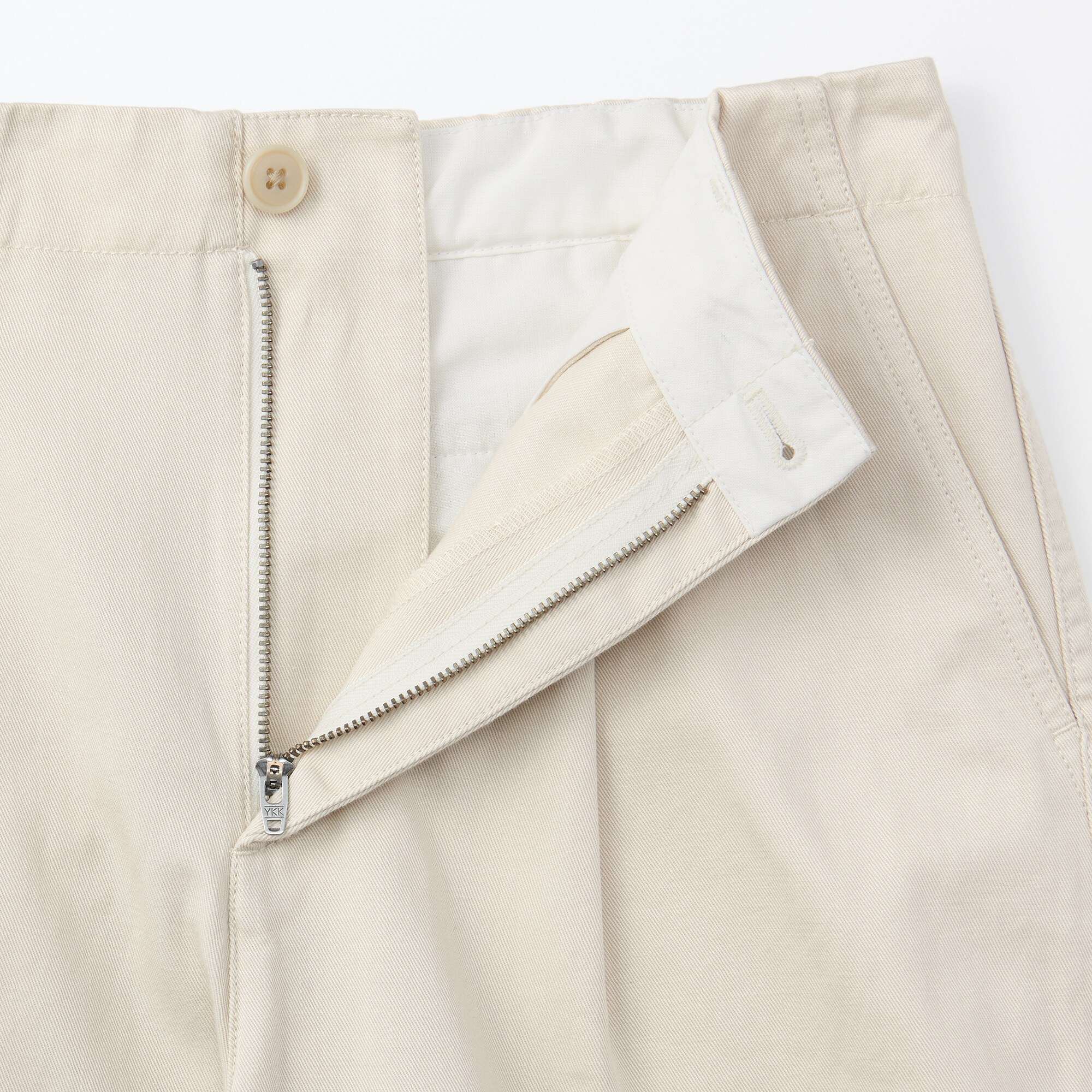 婦人 ムラ糸 チノタックワイドパンツ 股下短め（OS） | 無印良品