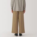 婦人　ムラ糸　チノタックワイドパンツ　股下短め（ＯＳ）