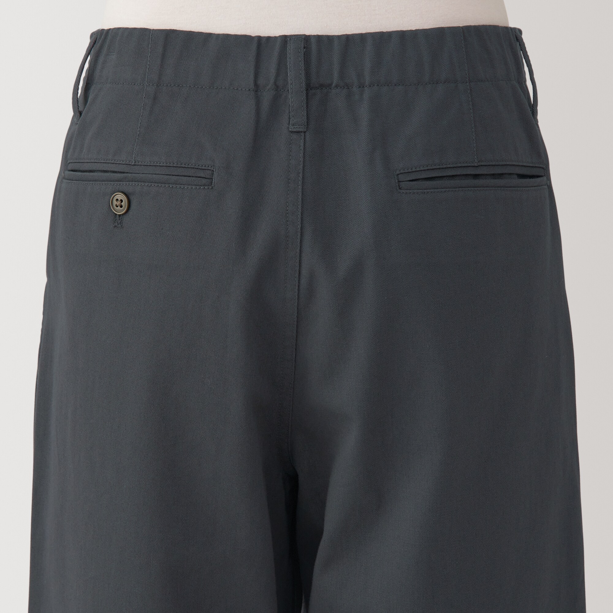 婦人　ムラ糸　チノタックワイドパンツ　股下短め（ＯＳ）