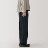 婦人　ムラ糸　チノタックワイドパンツ　股下短め（ＯＳ）