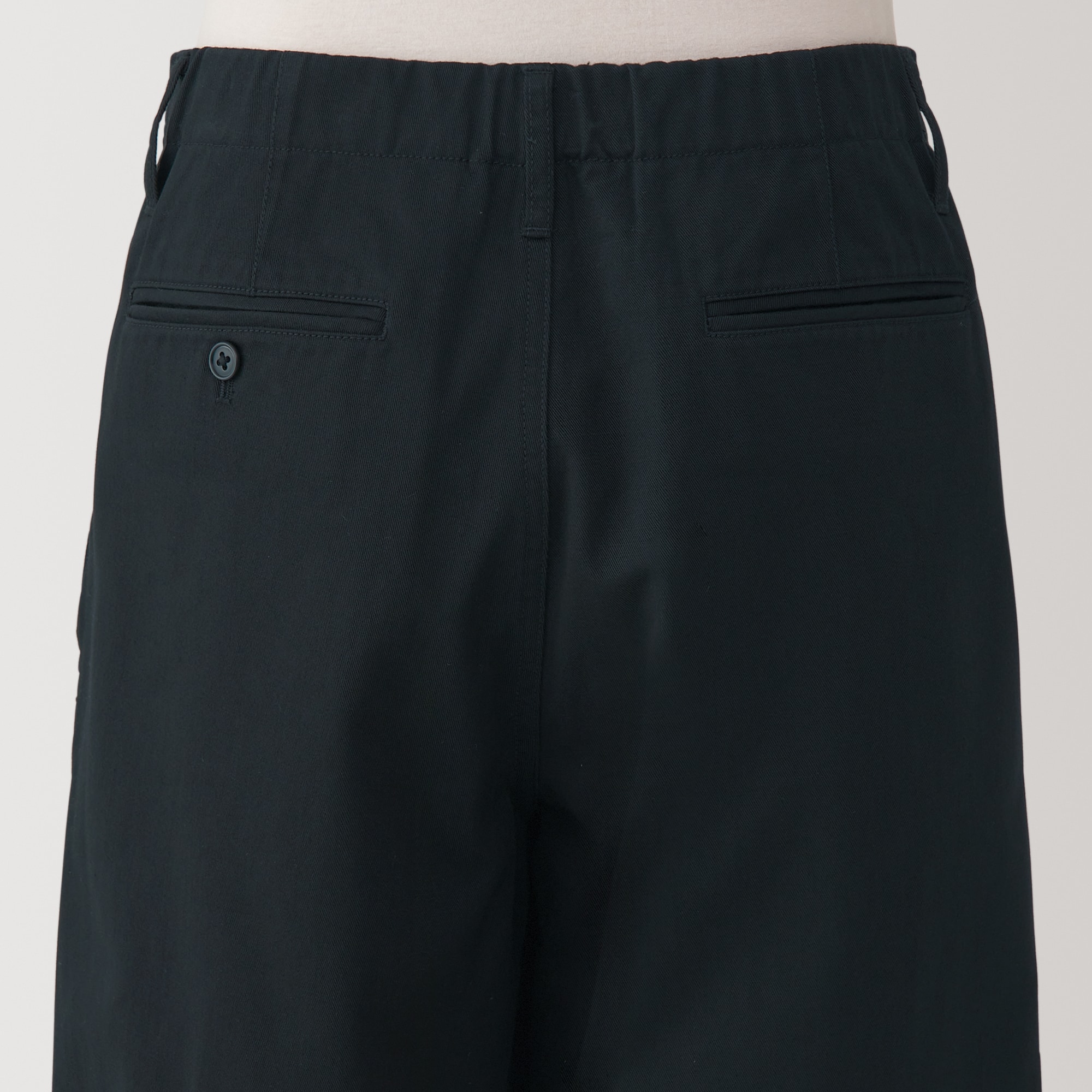 婦人　ムラ糸　チノタックワイドパンツ　股下短め（ＯＳ）