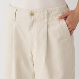 婦人　ムラ糸　チノタックワイドパンツ　股下短め（ＯＳ）