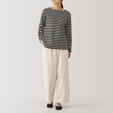 婦人　ムラ糸　チノタックワイドパンツ　股下短め（ＯＳ）