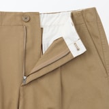 婦人　ムラ糸　チノタックワイドパンツ　股下短め（ＯＳ）