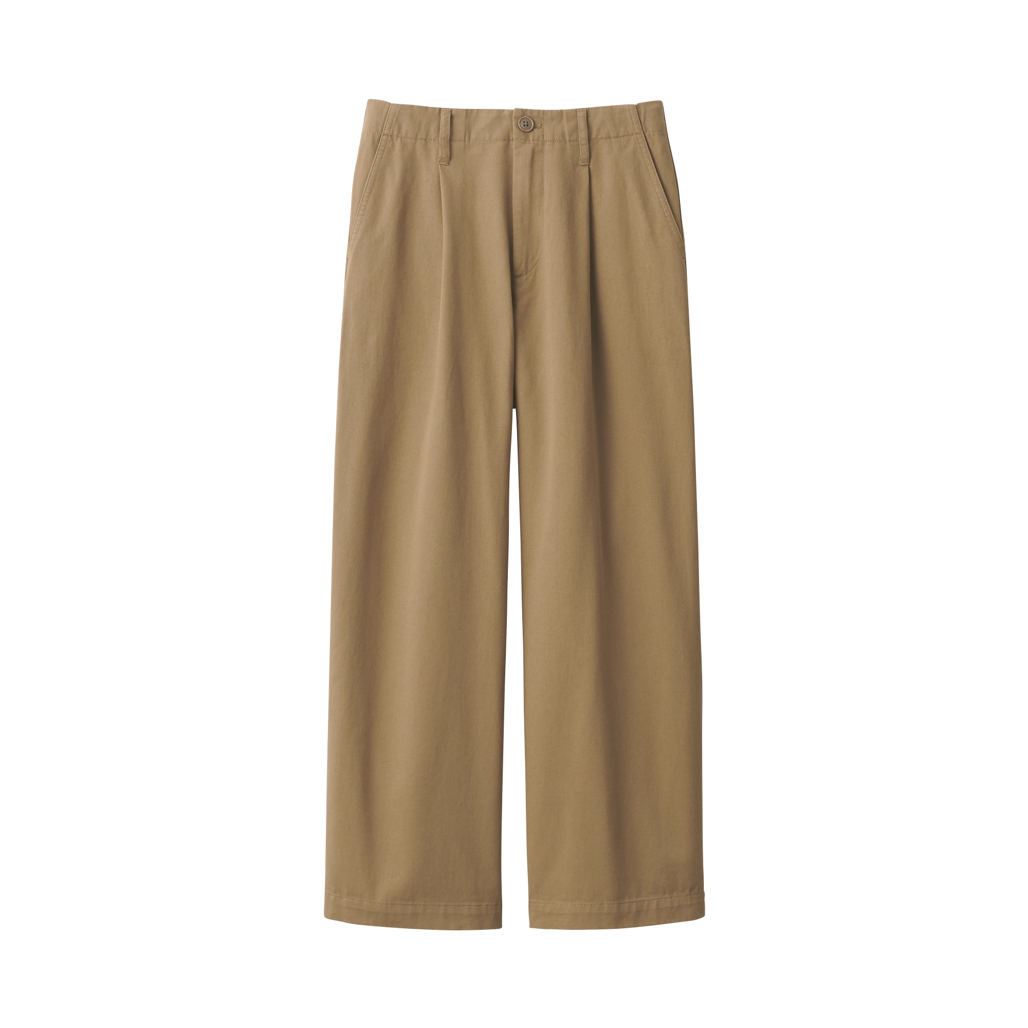 婦人　ムラ糸　チノタックワイドパンツ　股下短め（ＯＳ）