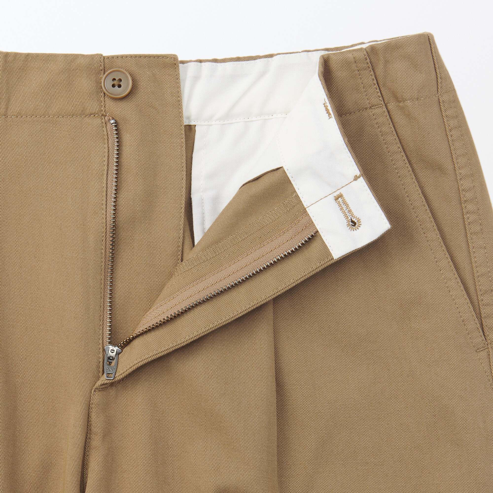 婦人　ムラ糸　チノタックワイドパンツ　股下短め（ＯＳ）