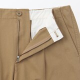 婦人　ムラ糸　チノタックワイドパンツ　股下短め（ＯＳ）