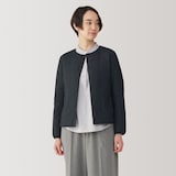 婦人　軽量ダウンノーカラージャケット（帯電防止裏地）