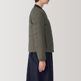 婦人　軽量ダウンノーカラージャケット（帯電防止裏地）