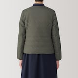 婦人　軽量ダウンノーカラージャケット（帯電防止裏地）