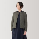 婦人　軽量ダウンノーカラージャケット（帯電防止裏地）