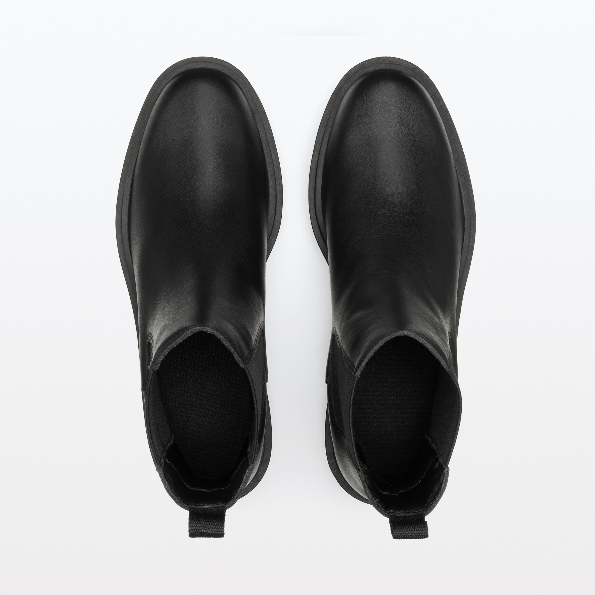 婦人　レザーチェルシーブーツ