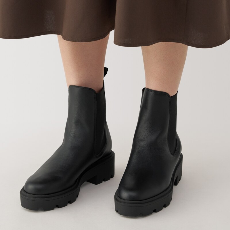 婦人 レザーチェルシーブーツ | 無印良品 