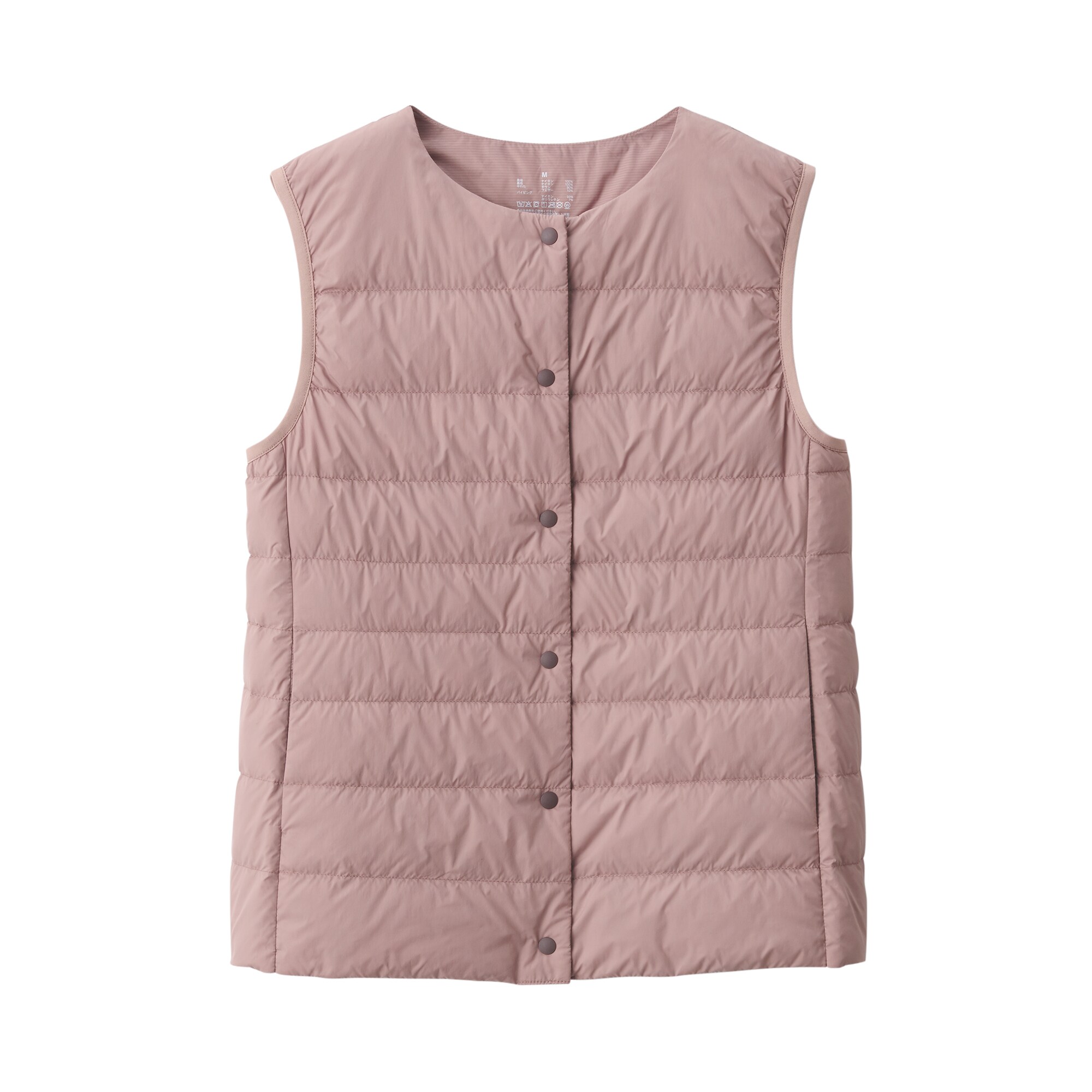 婦人 軽量ダウンノーカラーベスト（帯電防止裏地） | 無印良品