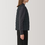 婦人　軽量ダウンノーカラーベスト（帯電防止裏地）