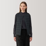 婦人　軽量ダウンノーカラーベスト（帯電防止裏地）