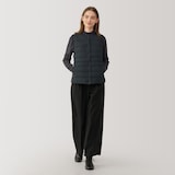 婦人　軽量ダウンノーカラーベスト（帯電防止裏地）