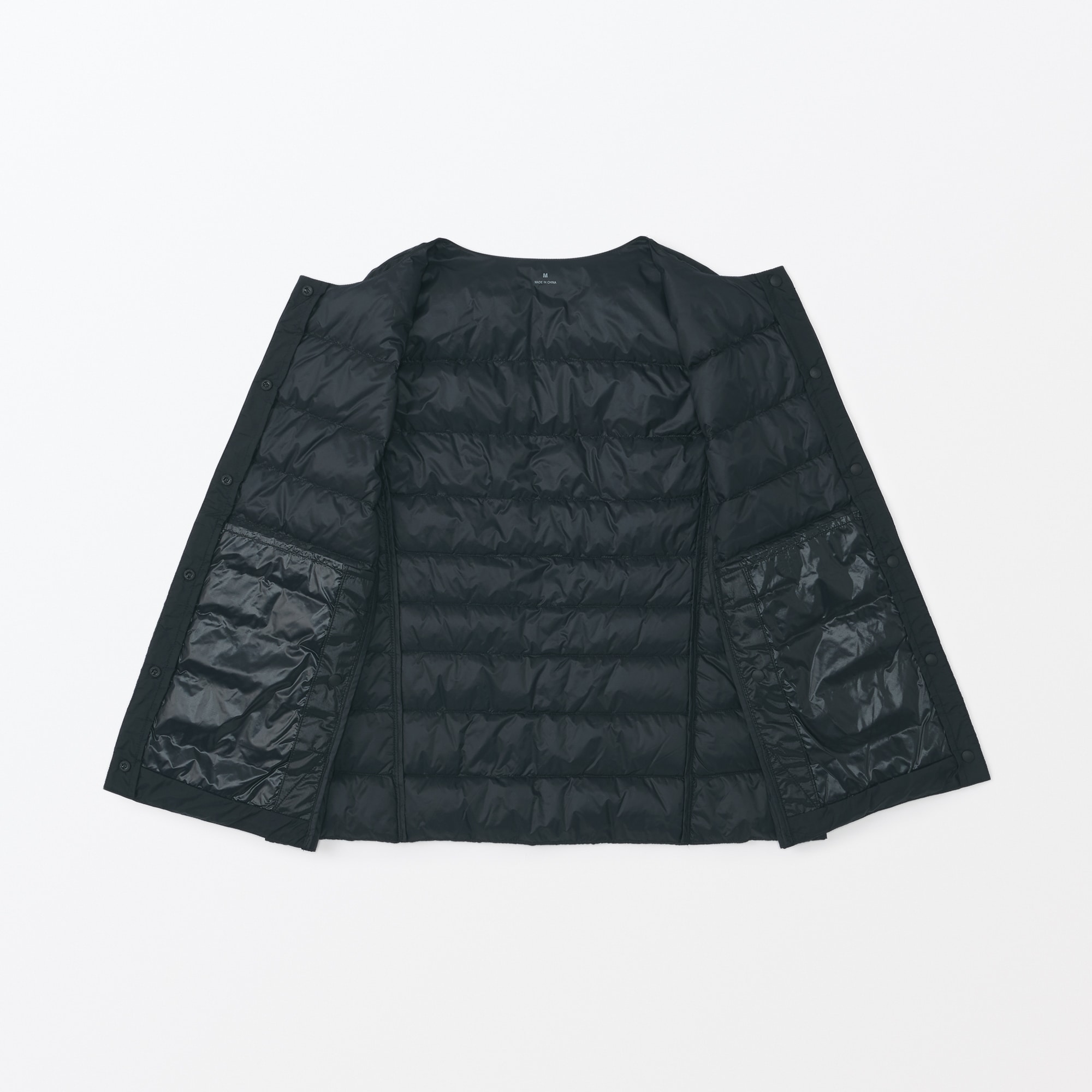 婦人　軽量ダウンノーカラーベスト（帯電防止裏地）