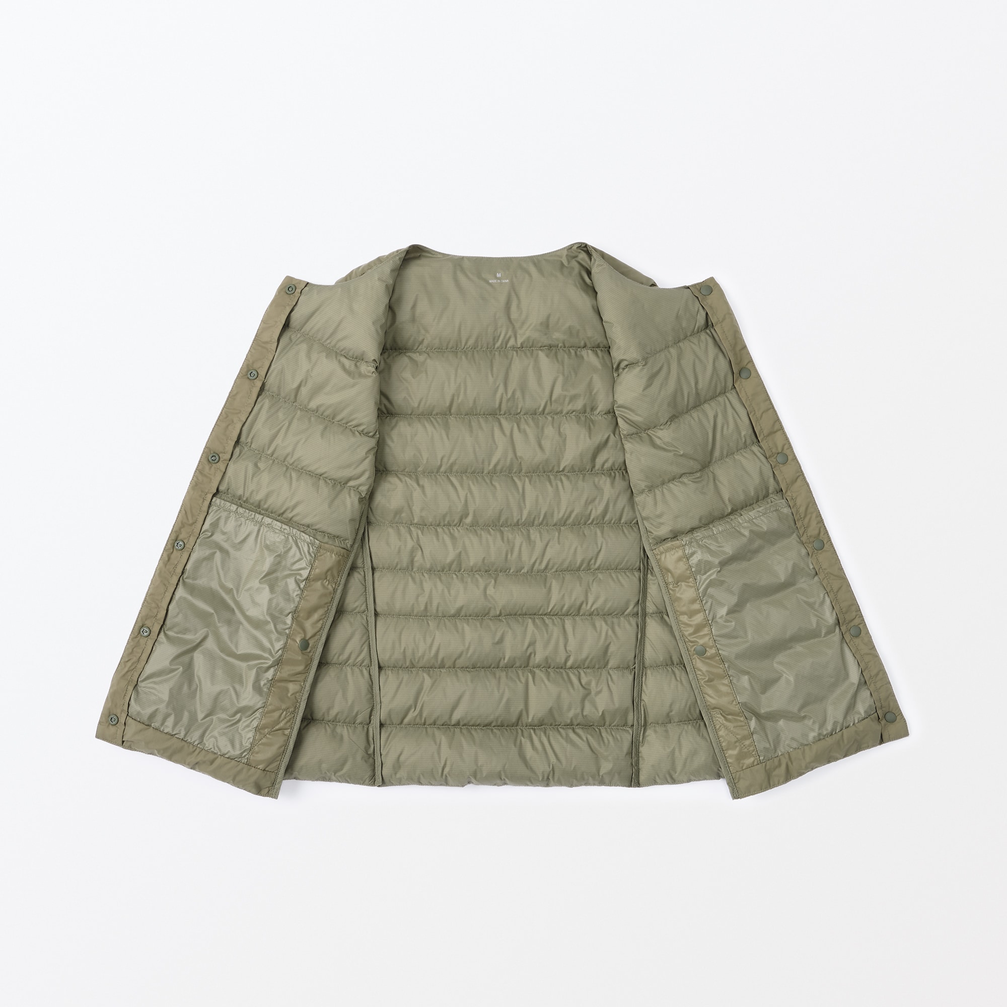 婦人　軽量ダウンノーカラーベスト（帯電防止裏地）