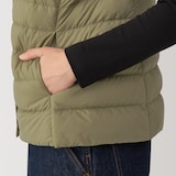 婦人　軽量ダウンノーカラーベスト（帯電防止裏地）