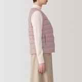 婦人　軽量ダウンノーカラーベスト（帯電防止裏地）