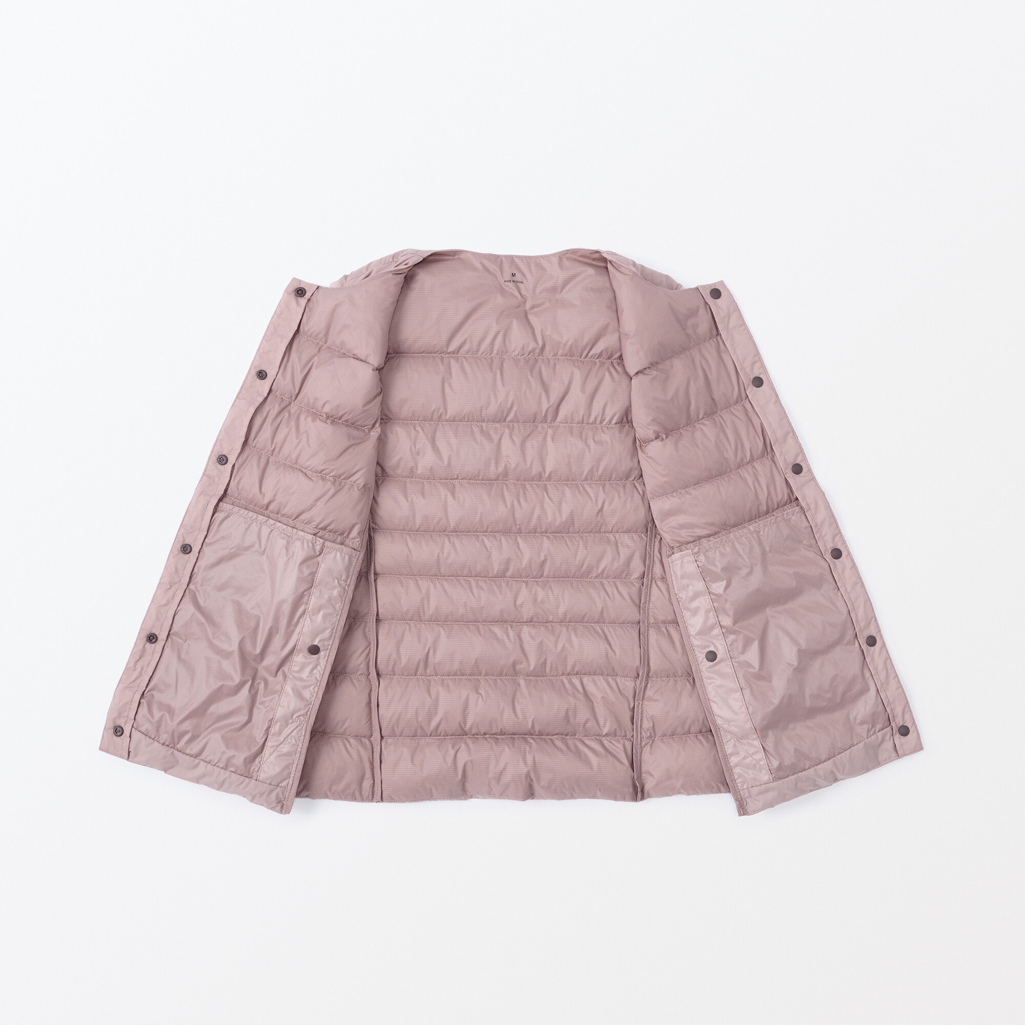 婦人　軽量ダウンノーカラーベスト（帯電防止裏地）