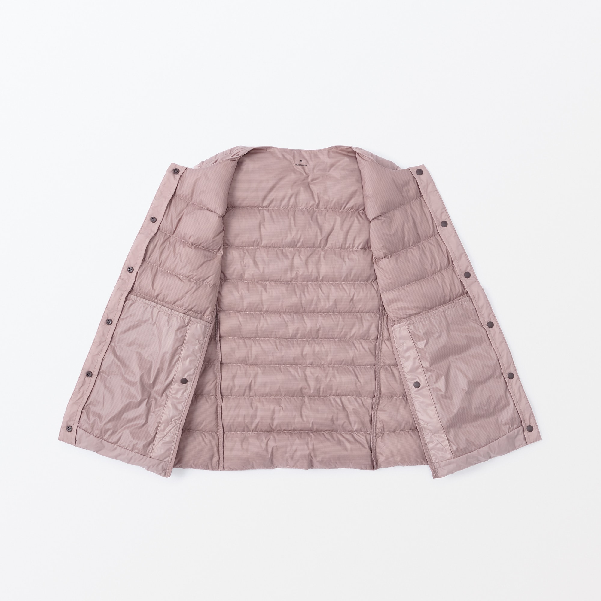 婦人　軽量ダウンノーカラーベスト（帯電防止裏地）