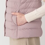 婦人　軽量ダウンノーカラーベスト（帯電防止裏地）