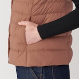 婦人　軽量ダウンノーカラーベスト（帯電防止裏地）