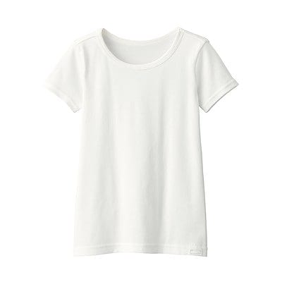 キッズ　フライス編みクルーネック半袖Ｔシャツ（インナー）