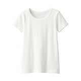 キッズ　フライス編みクルーネック半袖Ｔシャツ【インナー】