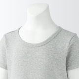 キッズ　フライス編みクルーネック半袖Ｔシャツ【インナー】