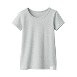 キッズ　フライス編みクルーネック半袖Ｔシャツ【インナー】