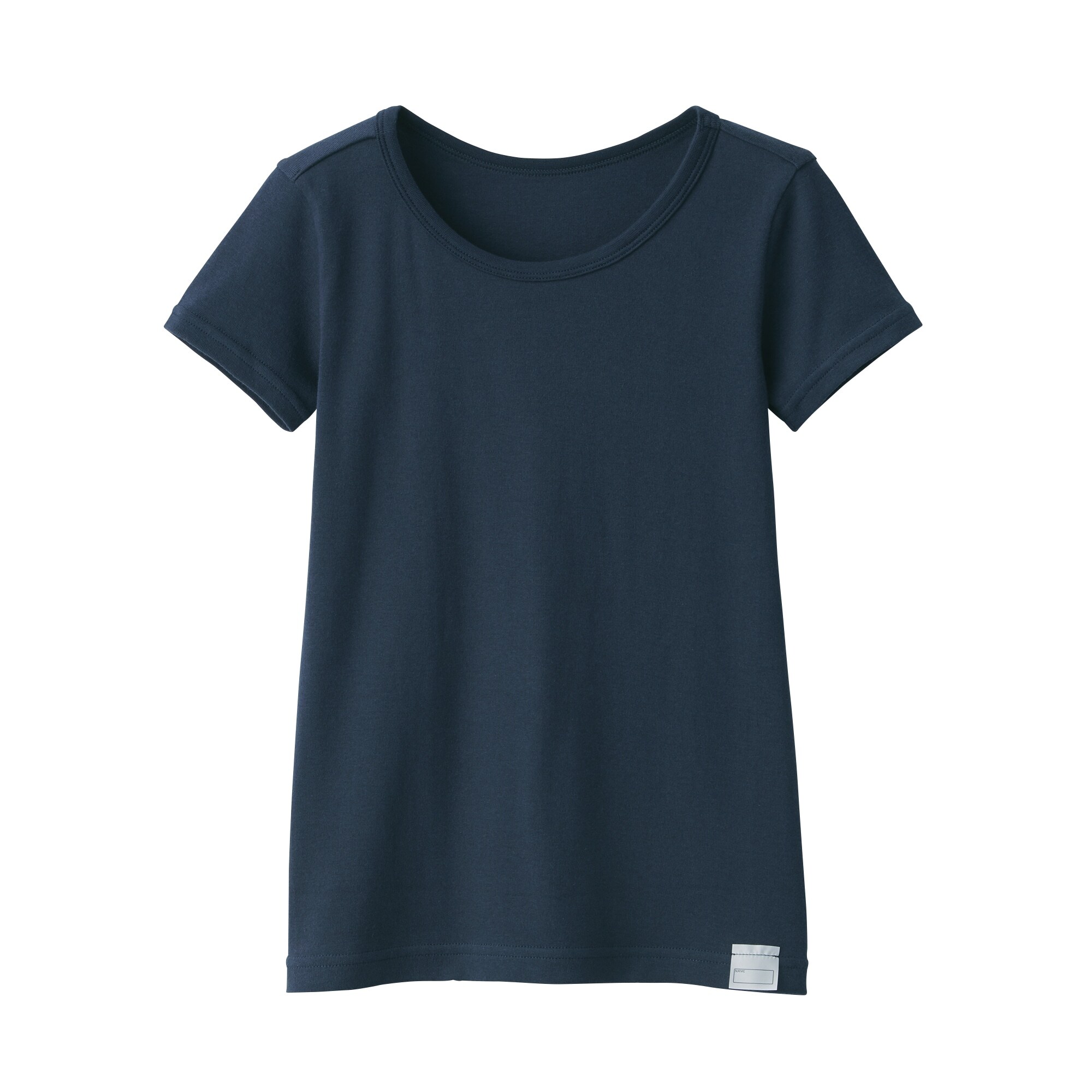 キッズ　フライス編みクルーネック半袖Ｔシャツ【インナー】