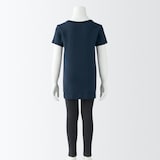 キッズ　フライス編みクルーネック半袖Ｔシャツ【インナー】