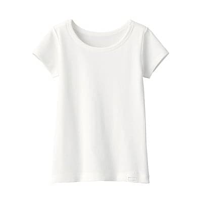 ベビー　フライス編みクルーネック半袖Ｔシャツ【インナー】