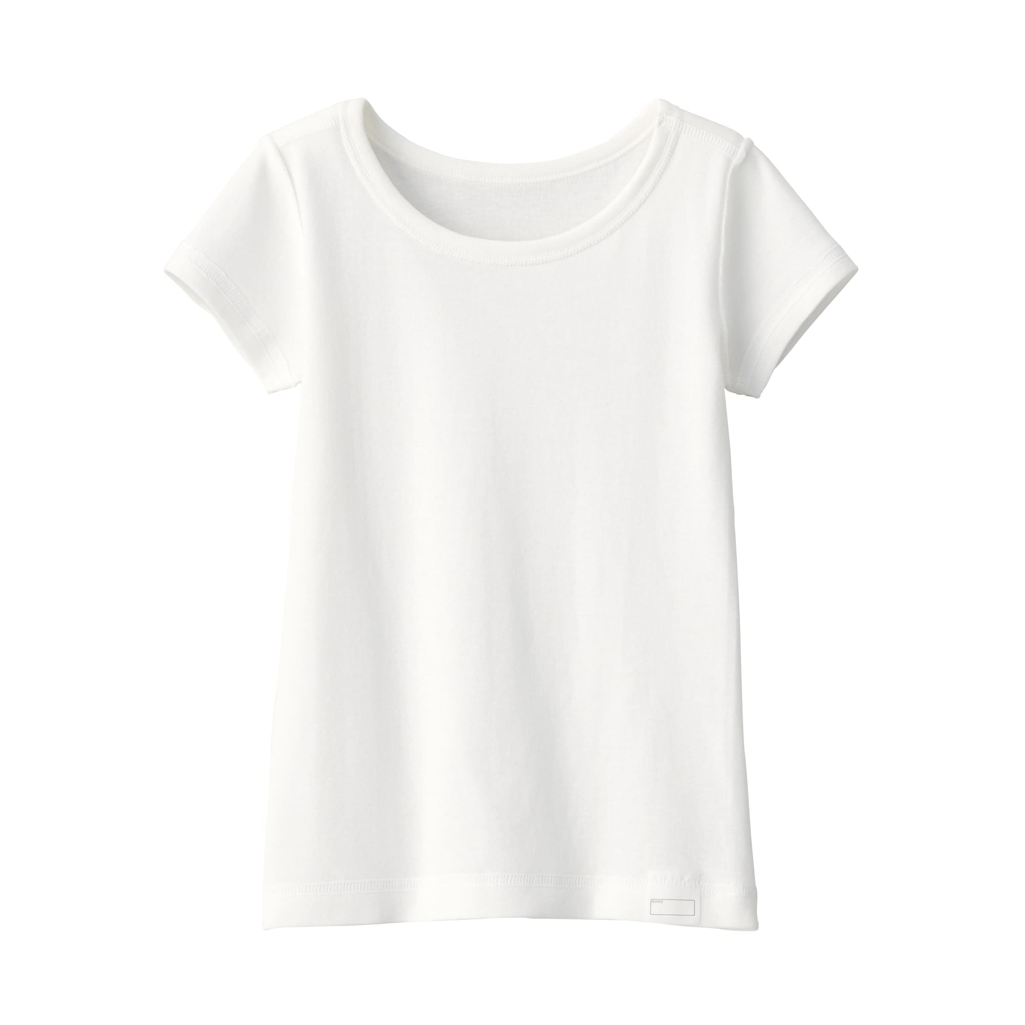 ベビー　フライス編みクルーネック半袖Ｔシャツ【インナー】